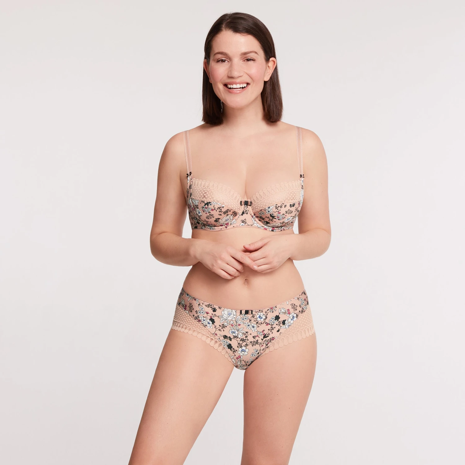 Soutien-gorge Emboîtant Avec Armatures Beige Imprime Marbella – Image 4